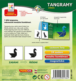 Tangramy: Zvířata - magnetická cestovní hra