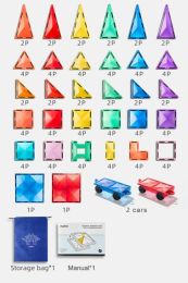 Magnetická stavebnice barevná 100 ks