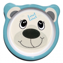 Melaminový talíř pro děti Lední medvěd kulatý - 0 ks