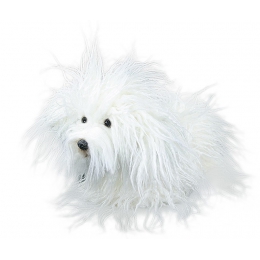 Plyšový pes Puli Teriér bílý - 0 ks