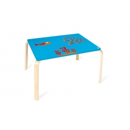 Dřevěný dětský stůl Rybička - 1 ks