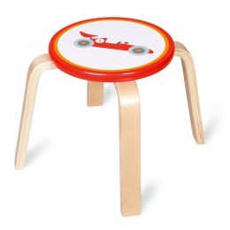 Dřevěná dětská stolička Formule - 1 ks