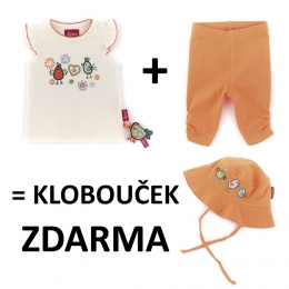 Set oblečení Šťastný ptáček, klobouček zdarma, vel. 74 - 0 ks