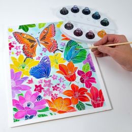Akvarelové malování - Květiny