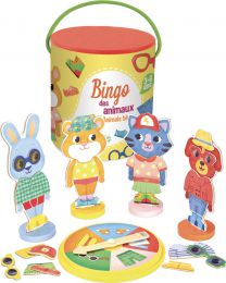 Dřevěné bingo - zvířátka - 1 ks