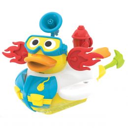 Kreativní plavací kachna - Hasič, hračka do vody