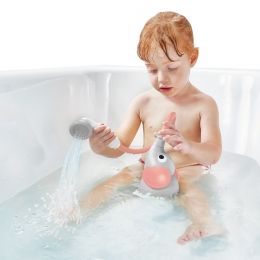 Dětská sprcha Slon šedorůžová - hračka do vany