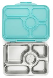 Yumbox Krabička na svačinu - svačinový box nerezový Presto RVS 5 - Tulum Aqua Blue