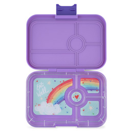 Yumbox Krabička na svačinu - svačinový box XL Tapas 4 - Portofino Dreamy Purple Rainbow