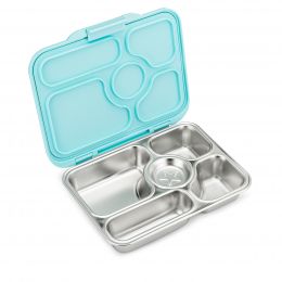 Yumbox Krabička na svačinu - svačinový box nerezový Presto RVS 5 - Tulum Blue Mint