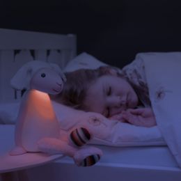 Dětská čtecí lampička a noční světlo ovečka FIN - modrá