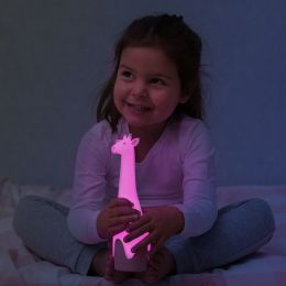 Svítilna s nočním světlem - žirafa Gina, růžová