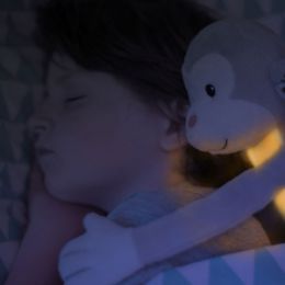 Dětské noční světlo s melodiemi - plyšová opička Max