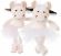 Plyšová kravička balerina Baby Majros - baletka s bílou sukní - 0 ks