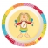 Melaminový protiskluzový talířek pro děti zajíček Rainbow Rabbit - 0 ks