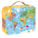 Puzzle Mapa světa v kufříku - 0 ks